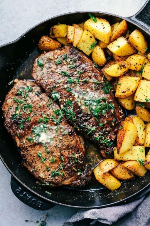 Garlic Herb Beef and Potatoes