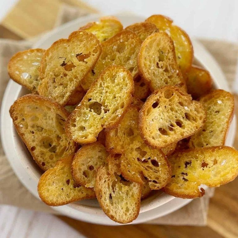 Garlic Herb Bread Crisps