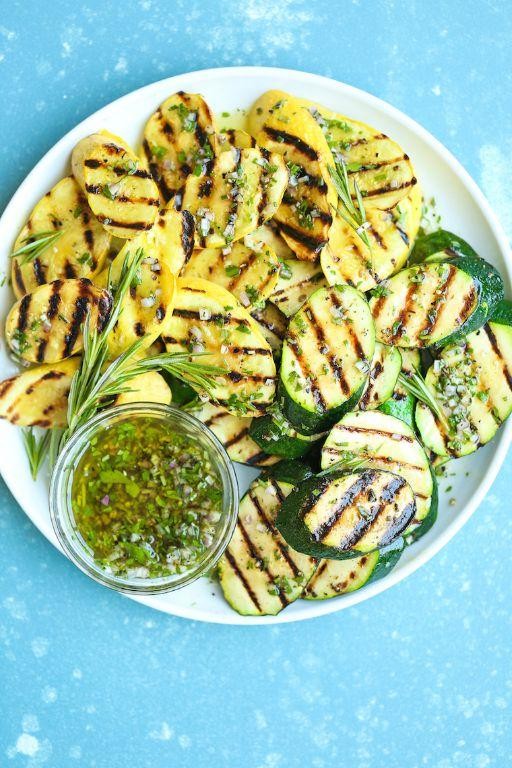Garlic Herb Grilled Zucchini and Squash