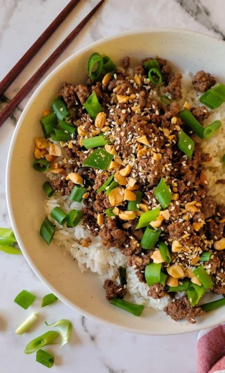 Garlic Herb Ground Beef and Rice Medley