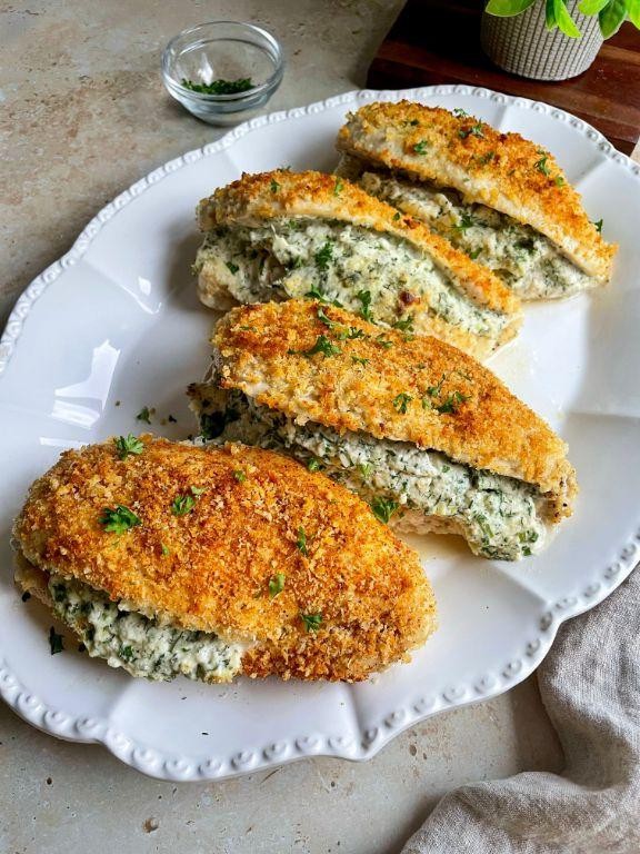 Garlic Herb Stuffed Chicken Breast