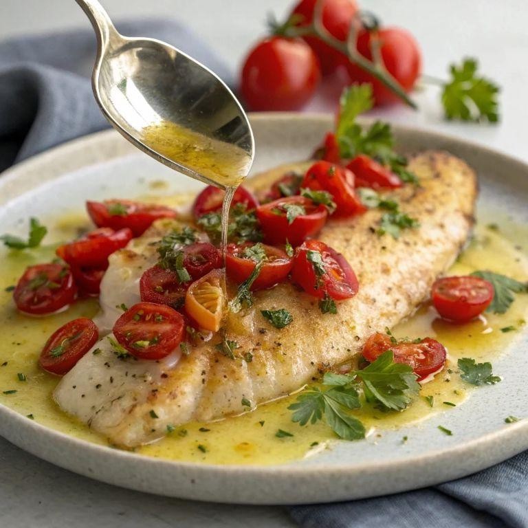 Garlic Herb Tilapia with Cherry Tomatoes