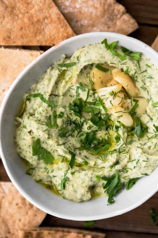 Garlic Herb White Bean Dip