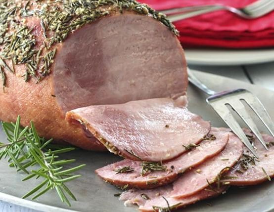 Garlic Honey Glazed Ham with Rosemary
