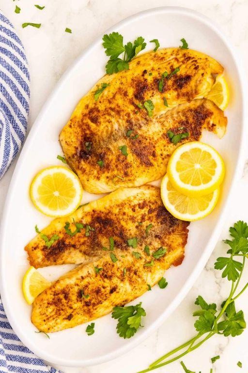 Garlic Lemon Air Fryer Tilapia
