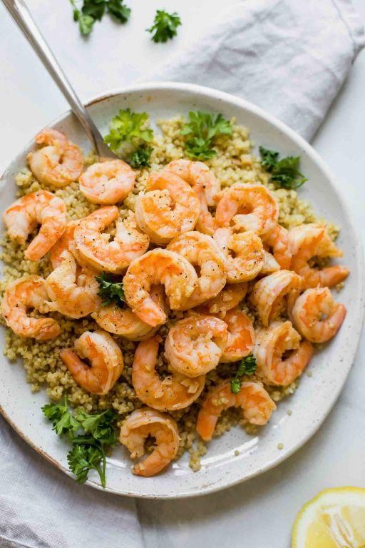 Garlic Lemon Shrimp Quinoa