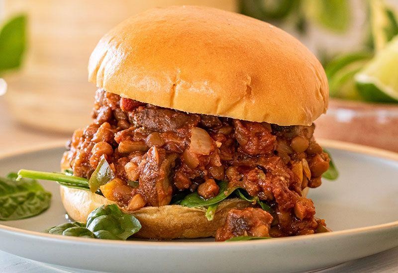 Garlic Mushroom Sloppy Joes