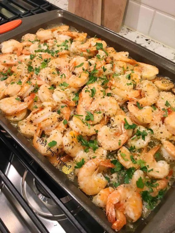 Garlic Parmesan Broiled Shrimp