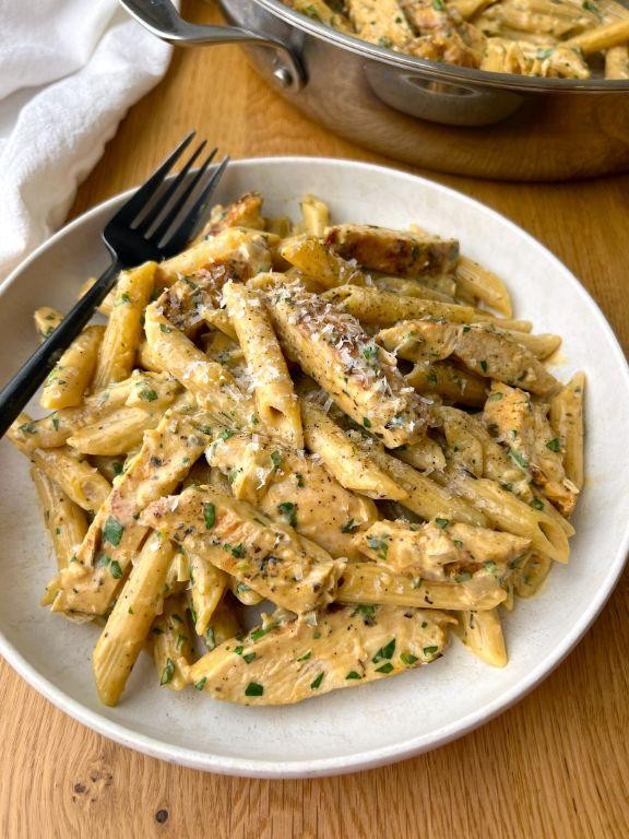 Garlic Parmesan Chicken Noodle Hotdish