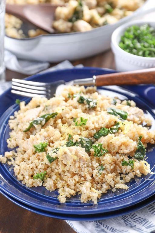 Garlic Parmesan Chicken with Quinoa