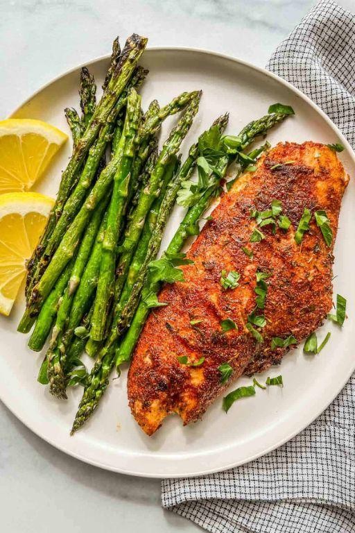 Garlic Parmesan Grilled Red Snapper Fillet