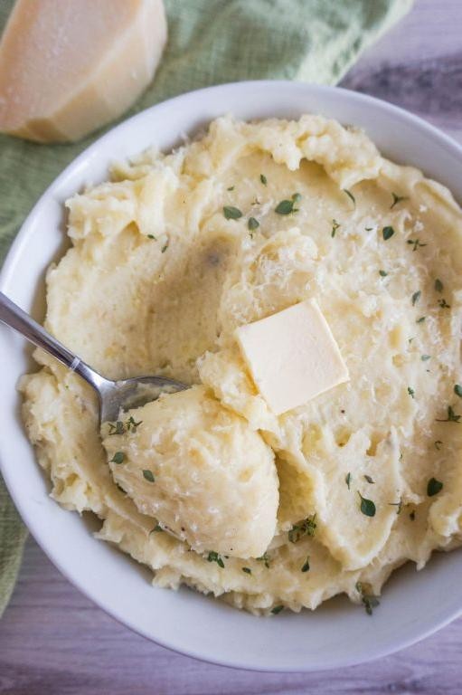 Garlic Parmesan Mashed Potatoes