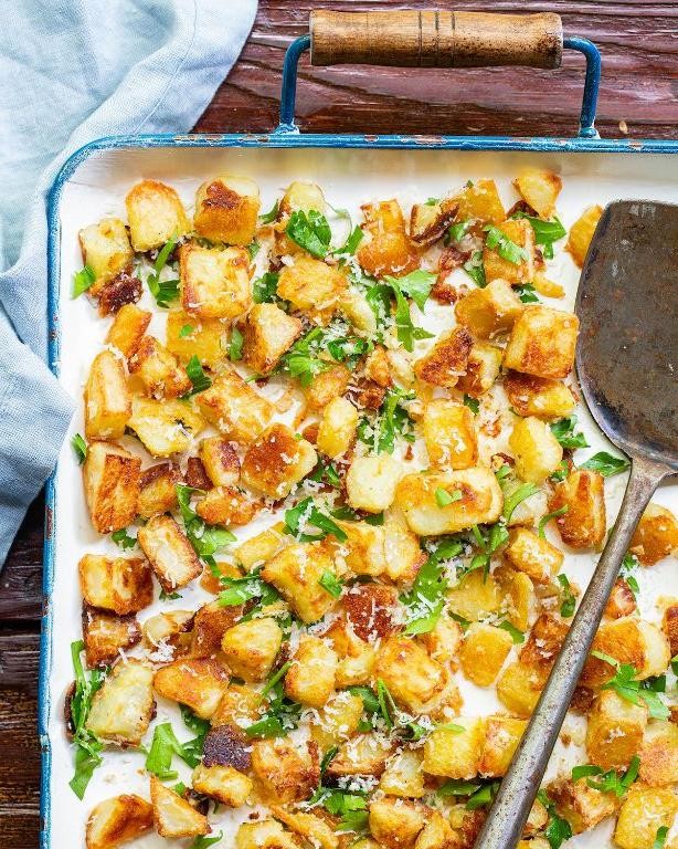Garlic Parmesan Potato Casserole