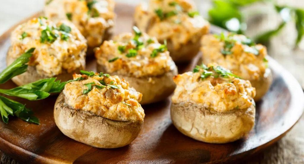 Garlic Parmesan Stuffed Mushrooms