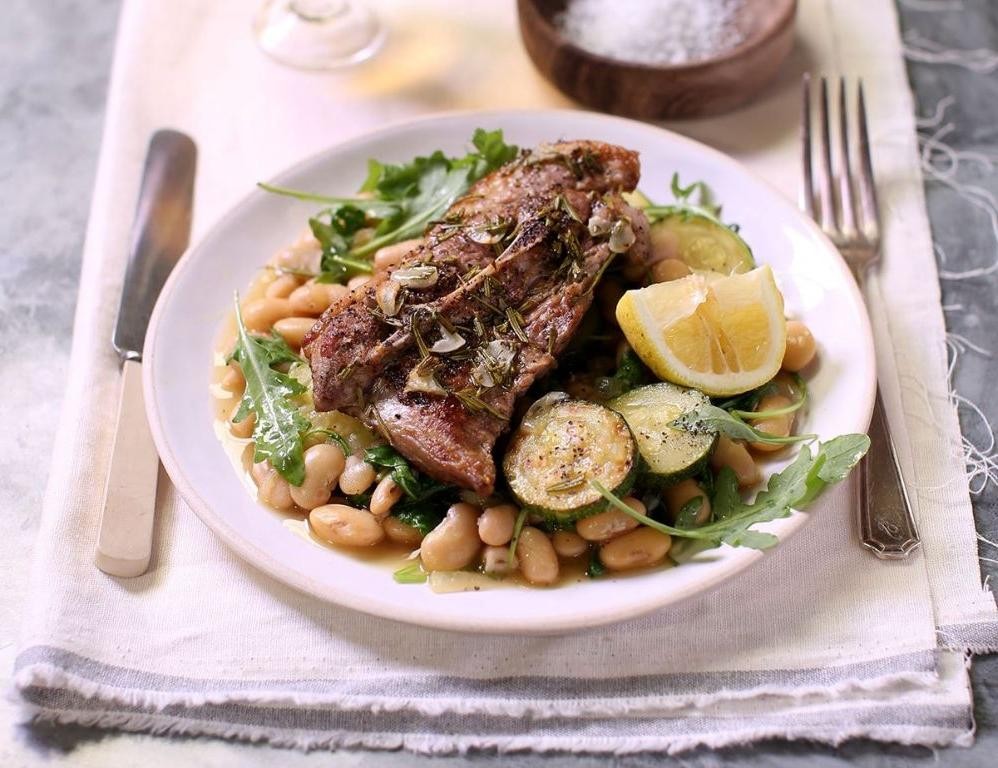 Garlic Rosemary Roasted Lamb Shoulder Chops