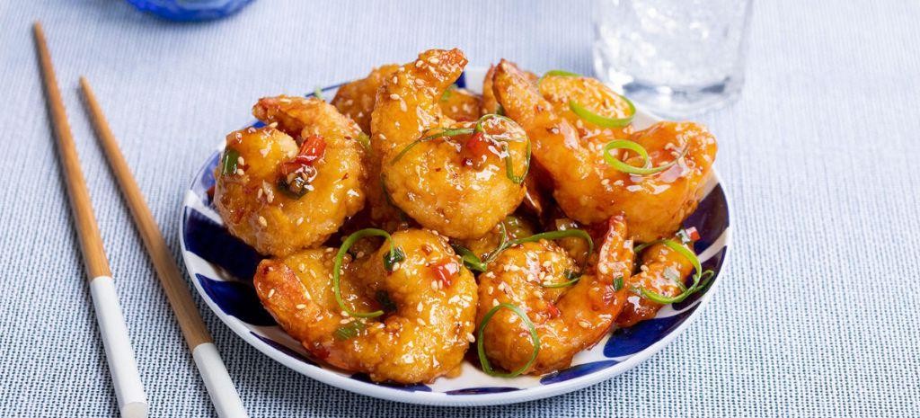 Garlic Shrimp in a Soy Glaze Sauce