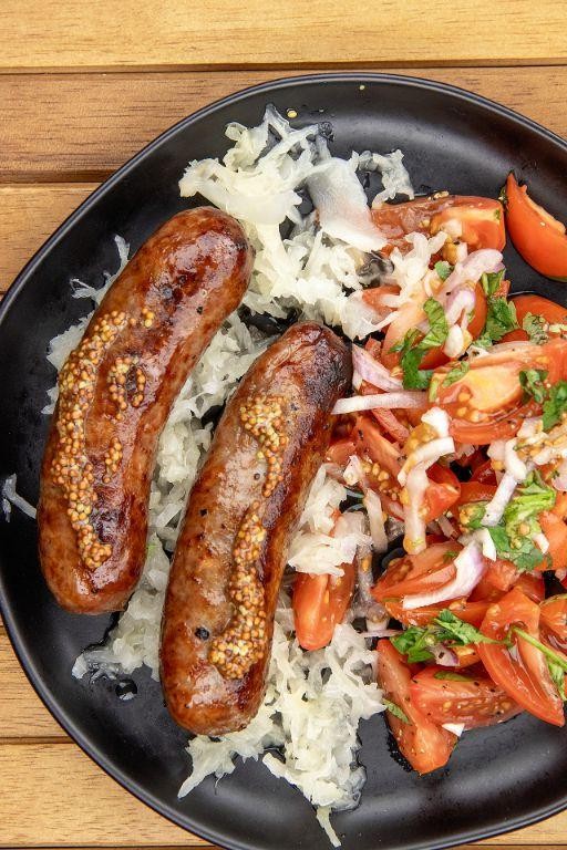 Garlic and Herb Baked Bratwursts