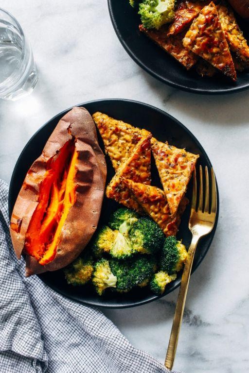 Garlic and Herb Baked Tempeh