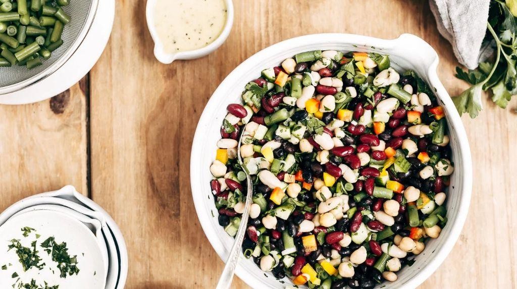 Garlic and Herb Infused Five Bean Salad