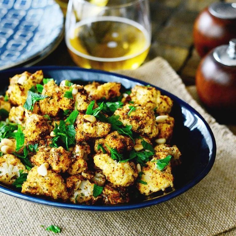 Garlic and Herb Oven-Baked Cauliflower