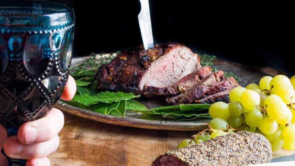 Garlic and Herb Roasted Bison Shoulder Steak