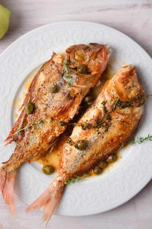 Garlic and Lemon Infused Pan Seared Red Snapper