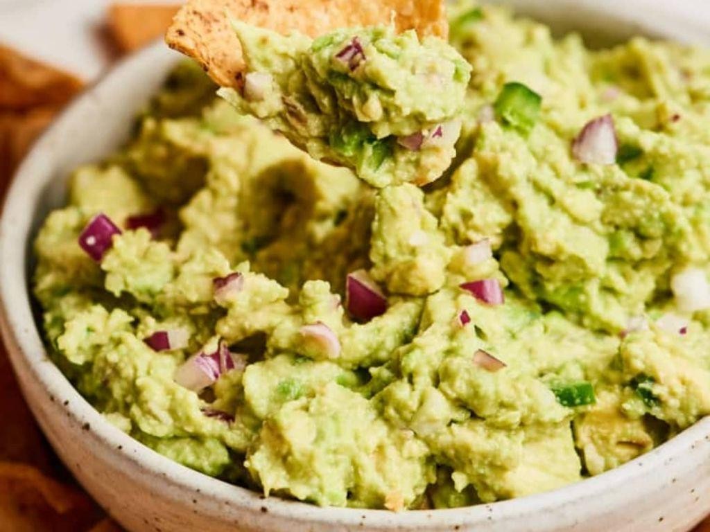 Garlic and Red Onion Guacamole