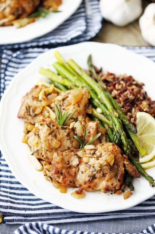 Garlic and Rosemary Chicken in a Pot