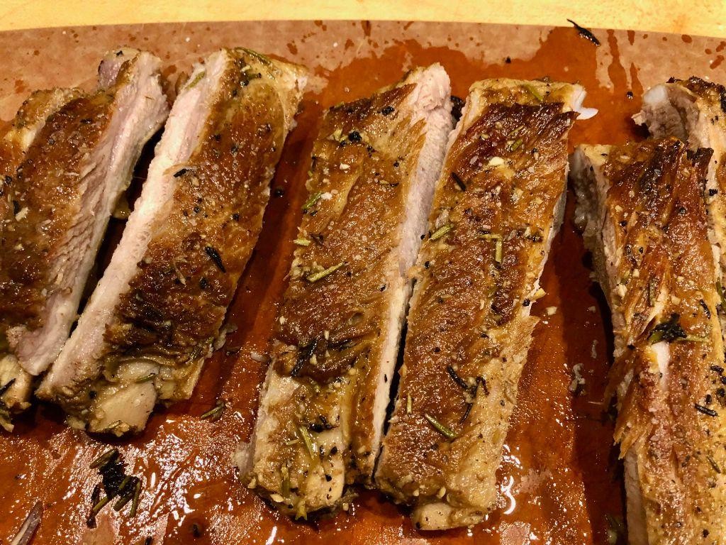 Garlic and Rosemary Tender Oven Ribs