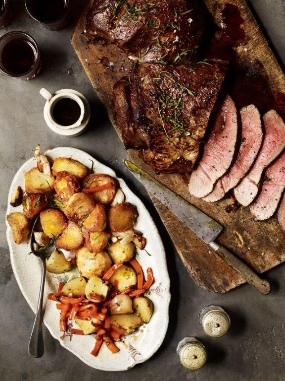 Garlic and Rosemary Venison Roast