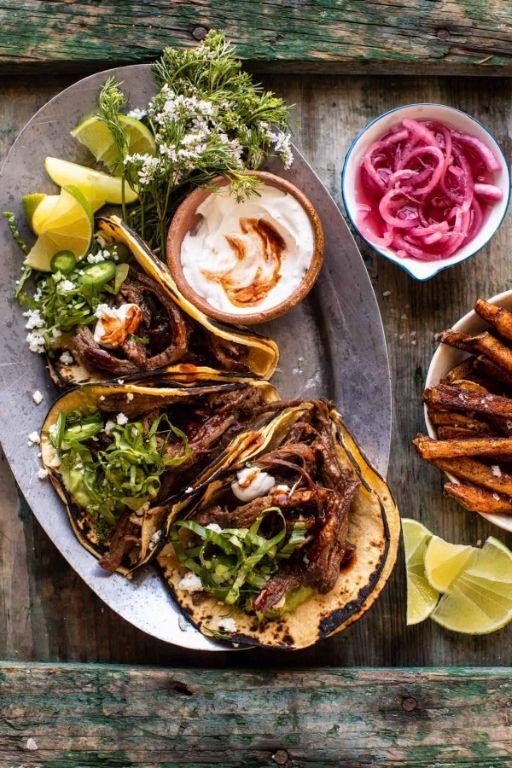 Garlic-Lime Beef Street Tacos