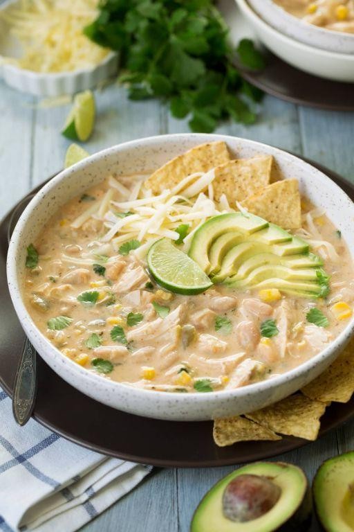 Garlic-Lime White Chicken Chili