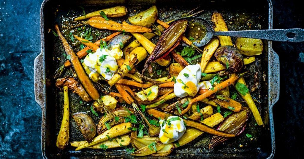 Ghee-Roasted Root Vegetables