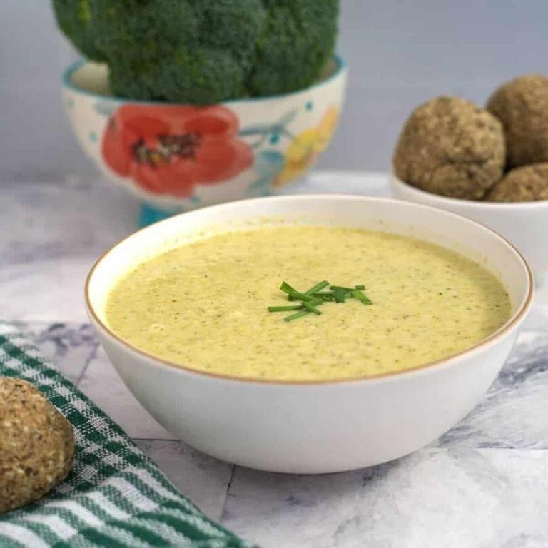 Ginger Broccoli Soup with Coconut Milk