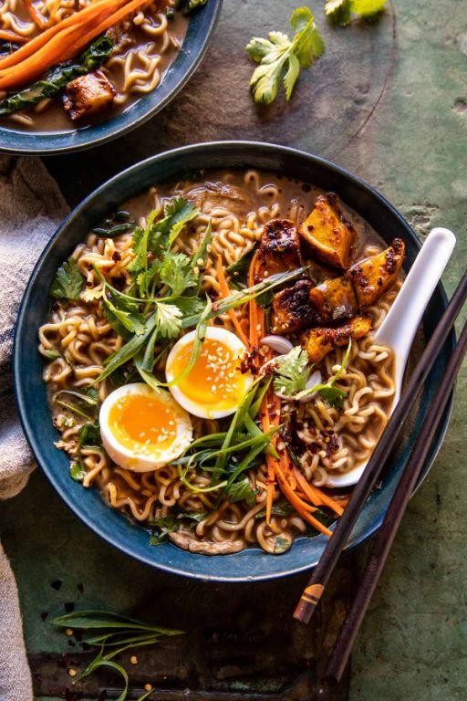 Ginger Chicken Ramen Noodle Soup