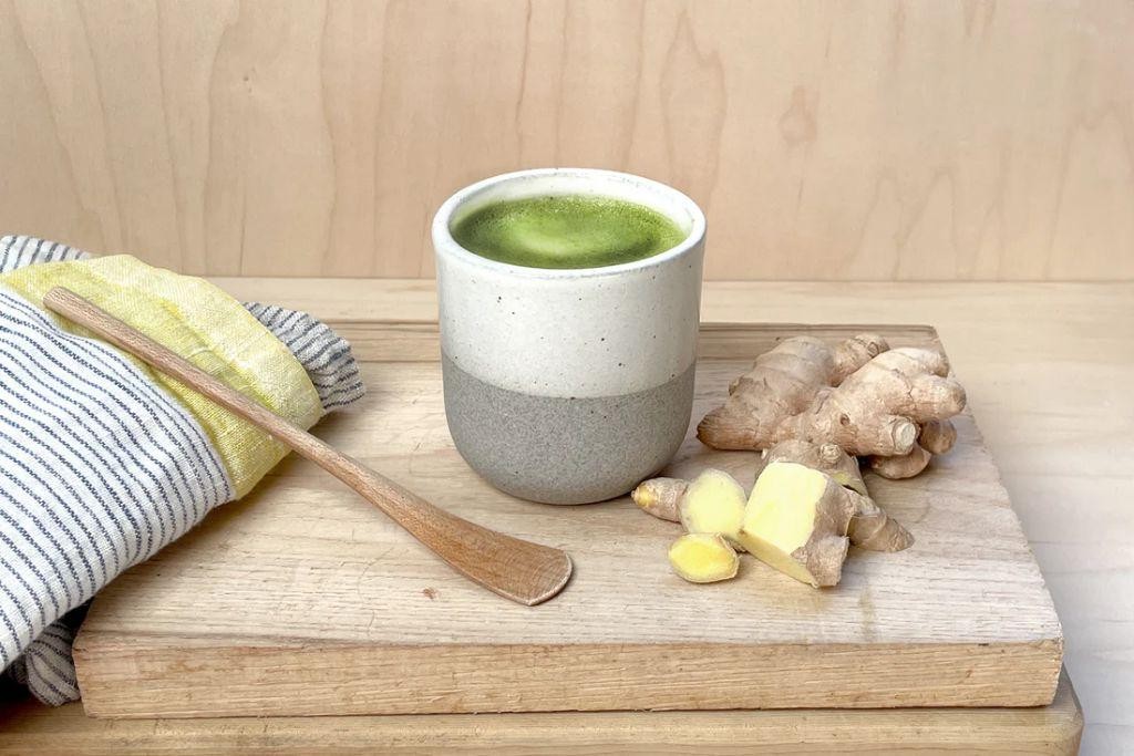 Ginger Infused Matcha Hot Tea