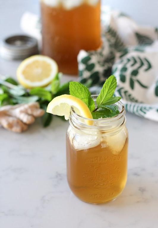 Ginger Mint Iced Tea