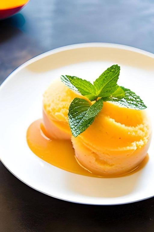Ginger Peach Vegan Ice Cream Delight