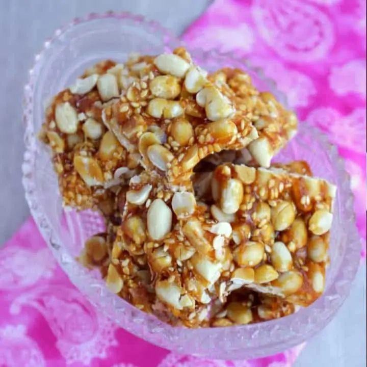 Ginger Peanut Brittle with a Zesty Kick