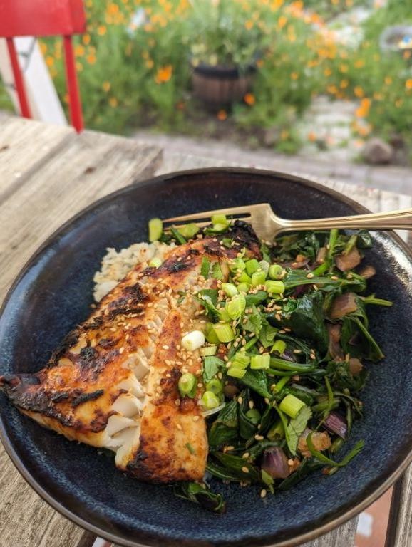 Ginger Soy Baked Black Cod