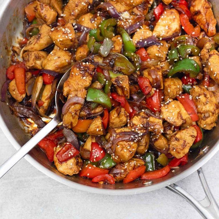 Ginger Soy Chicken and Bell Pepper Stir Fry