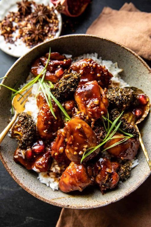 Ginger Soy Glazed Chicken with Wild Rice