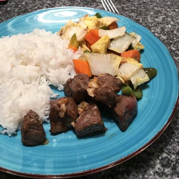 Ginger Soy Marinated Tenderloin Tips