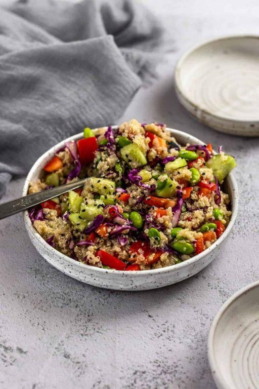 Ginger Soy Quinoa with Edamame