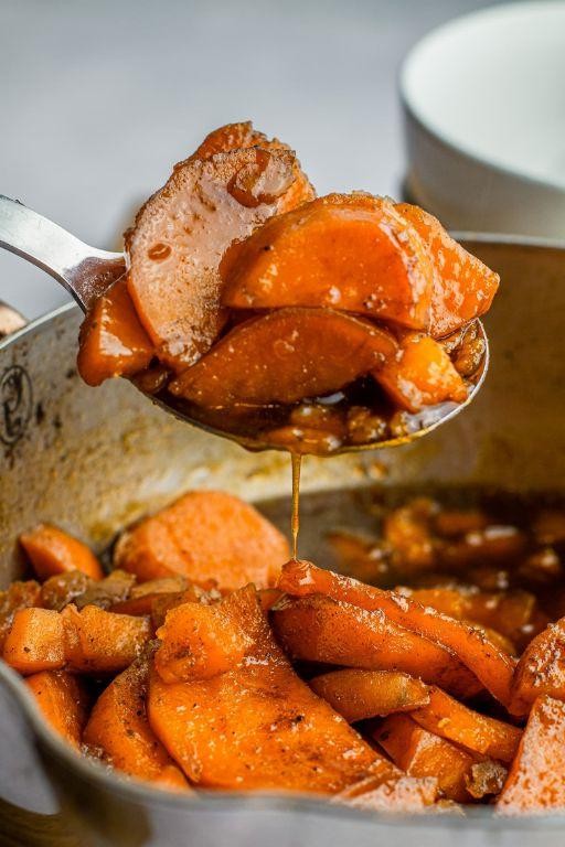 Ginger Spiced Candied Sweet Potatoes