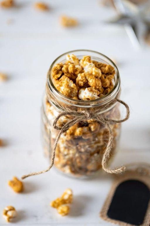 Ginger Syrup Caramel Popcorn