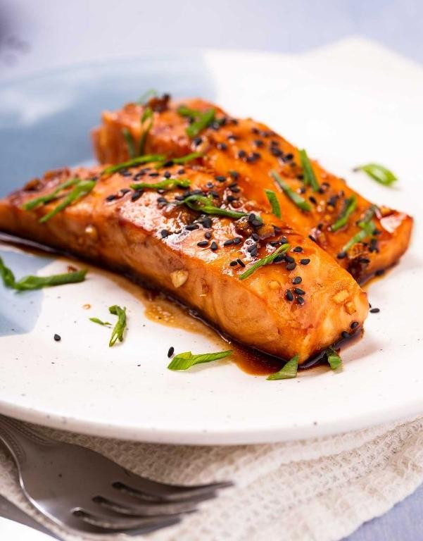 Ginger Syrup Glazed Salmon