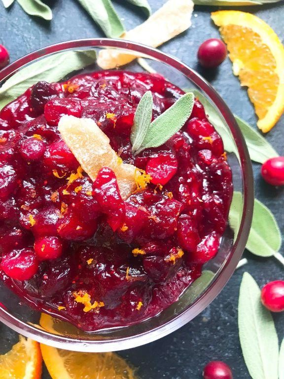 Ginger-Orange Spiced Cranberry Sauce