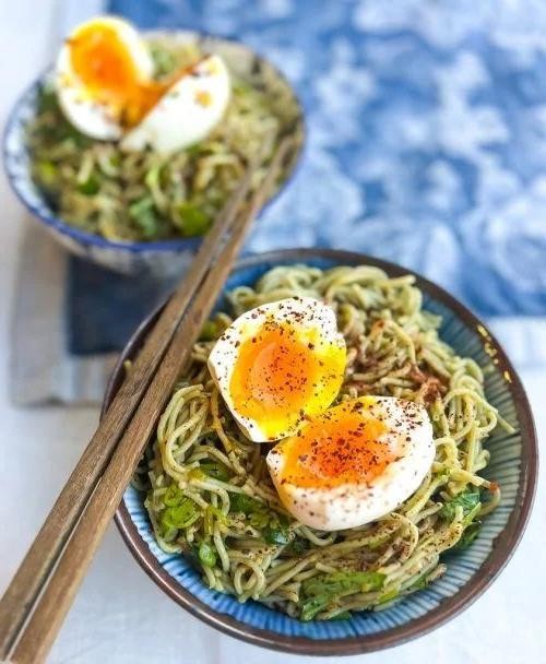 Ginger-Sesame Ramen with Soft-Boiled Egg