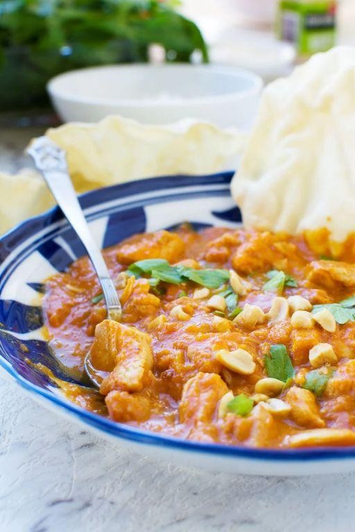 Ginger-Spiced Butternut Squash and Chicken Curry